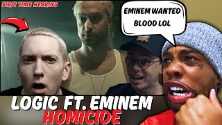 FIRST TIME HEARING  Logic  Homicide ft Eminem Official Video [upl. by Kuehn]