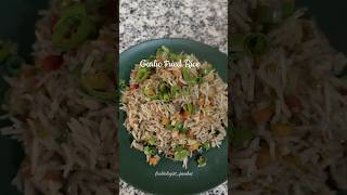 Garlic fried rice indochinese desichinese vegetarian shortsrecipe ytshots shorts cooking yt [upl. by Adamec234]