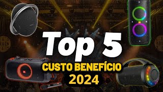 TOP 5 CAIXA DE SOM BLUETOOTH Custo Benefício 2024 [upl. by Gretal492]