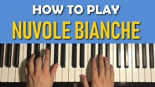 HOW TO PLAY  Ludovico Einaudi  Nuvole Bianche Piano Tutorial Lesson [upl. by Crandale]