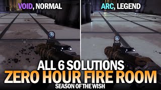 Every Zero Hour Fire Room Puzzle Solution  Complete Guide All Rotations Destiny 2 [upl. by Rhoda149]