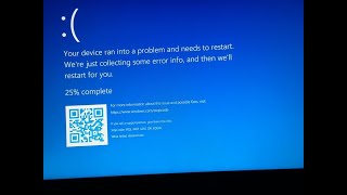 Your device ran into a problem and need to restart error in windows 1110 [upl. by Yrehc]