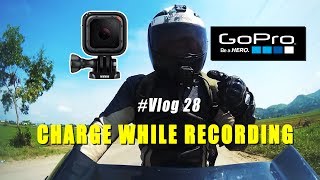 GoPro Hero 5 Session record while charging  On My Bike [upl. by Heiner567]