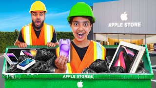 We Went Dumpster Diving At APPLE STORE and Found IPHONE 15 PRO MAX JACKPOT Store [upl. by Chladek]