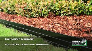 Rhino Edge®  Easy to use  Aluminium Garden Edging  Exclusive to Flower Power [upl. by Ruthann725]