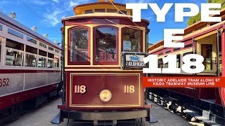 Adelaide Classic Tram Type E 118 [upl. by Leile]