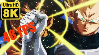 Vegeta vs Broly  Dragon Ball Super Broly 8k 48 FPS Enhanced with Neural Network AI [upl. by Adamson]