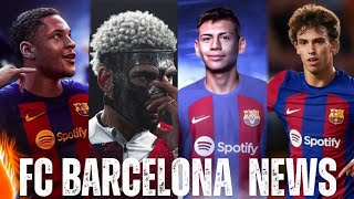 Fc Barcelona News Ft Araujo Claudio Echeverri Joao Felix Vitor Roque  Barcelona UCL BAN [upl. by Cull302]