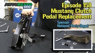 Mustang Classic Car Clutch Pedal Support Replacement Episode 158 Autorestomod [upl. by Assital]