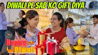 DIWALI GIFT DIYA SAB KO 🎁 VIYA FAMILY VLOG [upl. by Neirol]