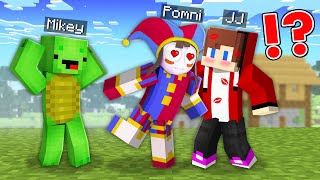 Pomni is a New GirlFriend JJ in Minecraft Challenge  Maizen JJ and Mikey [upl. by Enelram]