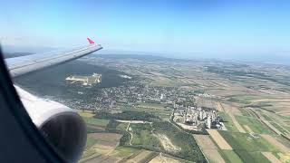 4K Austrian Airlines A320 Takeoff from FCO  Landing at VIE [upl. by Maxfield]