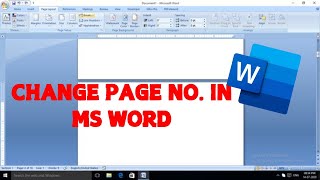 How To Change Page Number In MS Word Easy Tutorial [upl. by Aven763]