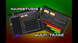 Using MultiTrack Audio Recorder in NanoStudio 2  iPad Live Tutorial [upl. by Ellak]