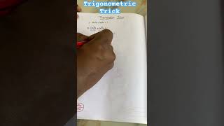 Trigonometric Trick mathstricks trigonometry tricks  short maths [upl. by Yrogreg380]