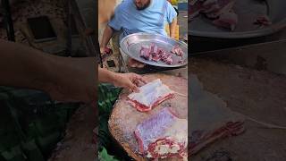 Excellent deshi ox chest meat amp bone cutting skill in bd meat shop [upl. by Whiney678]