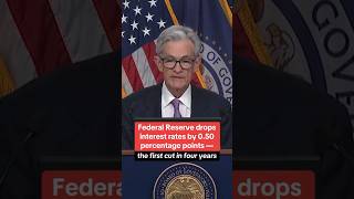 Federal Reserve drops interest rates by 05 percentage points shorts [upl. by Salvador]