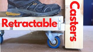 Simple Retractable Casters for Workbench [upl. by Jules953]