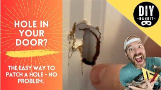 🔥 Hole in Your Door➔ The Easy DIY Way To Patch amp Repair a Hole  No Problem [upl. by Ettelrac626]