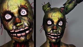 Springtrap  Five Nights at Freddys 3  Makeup Tutorial [upl. by Finah567]