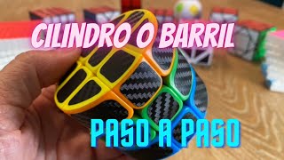 CILINDRO O BARRIL ARMAR CUBO DE RUBIK PRINCIPIANTES  COMO RESOLVER CILINDRO TUTORIAL RUBIK’S CUBE [upl. by Aihsekat771]