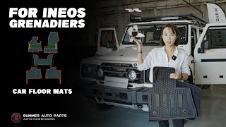 EP104 CUSTOMIZED URBAN STYLE CAR FLOOR MAT FOR INEOS GRENADIER 4X4 2024 BY SUMMER AUTO PARTS [upl. by Jodie]