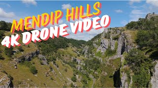 MENDIP HILLS NATIONAL LANDSCAPE 4K DRONE VIDEO [upl. by Peder]