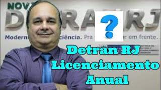 Detran RJ Licenciamento Anual [upl. by Lewin]