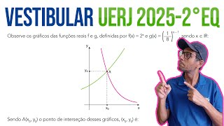 Uerj 20252 Gabarito Questão 32 Função Exponencial Exame de Qualificação [upl. by Enneicul425]