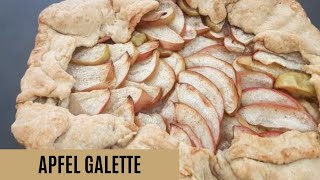 Apfel Galette Rezept  So mache ich eine Galette  süßes Apfelrezept zum Nachtisch [upl. by Ienttirb13]