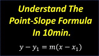 Learn The PointSlope Formula In 10 min [upl. by Divaj824]