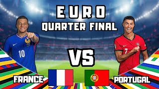 EURO Quarter finals  Portugal VS France  FC 24 prediction ronaldo mbappe euro [upl. by Cohlier511]