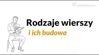 Rodzaje wierszy stroficzny stychiczny biały wolny sylabiczny sylabotoniczny toniczny [upl. by Gianina]