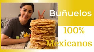 COMO HACER BUÑUELOS PASO A PASO  RECETA FACIL 100 MEXICANA  Episodio 29 [upl. by Baer]