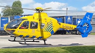 North West Air Ambulance Departure From Rochdale and Stockport  090824 [upl. by Aisenet704]