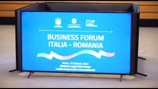 Business Forum ItaliaRomania slancio su innovazione e sfide [upl. by Maryjo559]