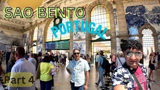 Sao Bento Train station Portugal walking tour with original sounds 4k Part 4 [upl. by Meraree]