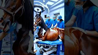 Doctors save a pinto pregnant mare horse mare pregnant veterinary horselover humanity rescue [upl. by Hildick]