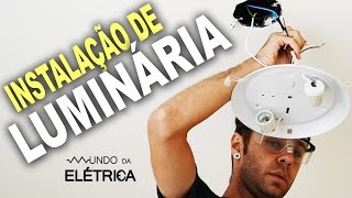 Como instalar Luminária de Teto com duas lâmpadas [upl. by Samala]