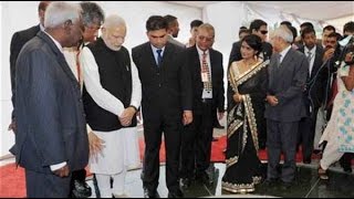 Narendra Modi visits the Aapravasi Ghat at Port Louis Mauritius [upl. by Lanor920]