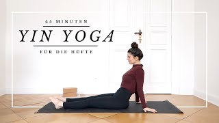 Yin Yoga für die Hüfte  beweglich und entspannt  45 Min FaszienYoga [upl. by Carina]