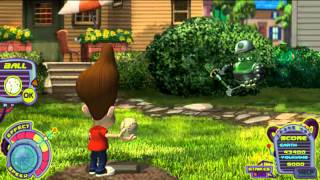 The Adventures of Jimmy Neutron Boy Genius Flash Game Backyard Smashball [upl. by Alastair]