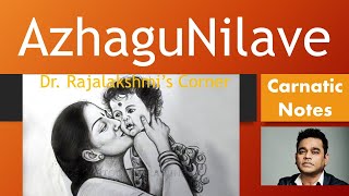 Azhagu Nilave  Pavithra  ARRahman  Carnatic Notes  Veena Tutorial  Swarams  DrRajalakshmi [upl. by Zashin]