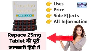 Repace 25mg Tablet Uses Benefits Price Side Effects Full Information [upl. by Nnaed]