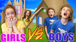 Fun Squad Box Fort Compilation Girls Vs Boys [upl. by Traweek]