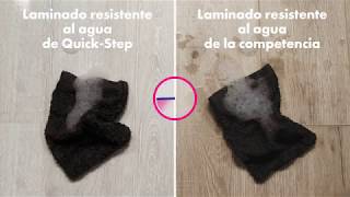 Laminado con mayor resistencia al agua  QuickStep [upl. by Enitnemelc]