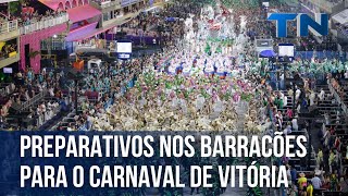 Preparativos nos barracões para o carnaval de Vitória [upl. by Audry]