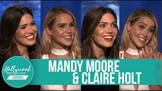 Mandy Moore and Claire Holt Funny REACT Interview  47 Meters Down [upl. by Ahgiela]