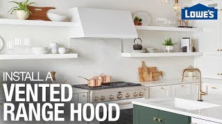 How to Install a Range Hood  Vent Hood Installation Tips [upl. by Amikan842]