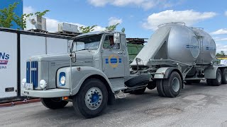 Köp Veteranlastbil Dragbil Scania 110 Super med trailer på Klaravik [upl. by Kaden993]